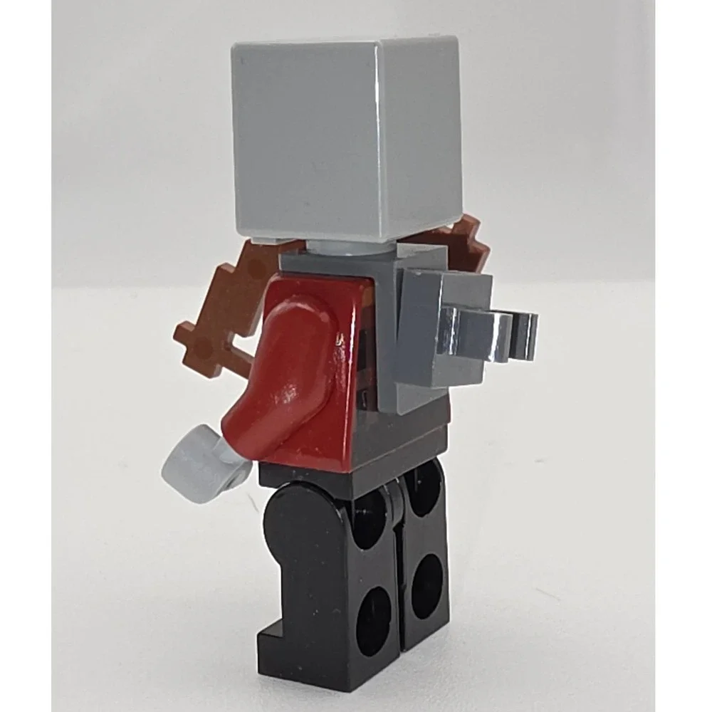 LEGO Minecraft Pillager Minifigure OS Dark Red Excellent Minifig Toy